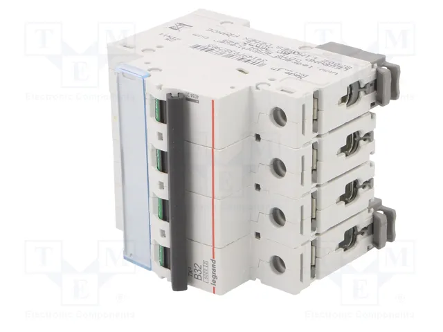 LEGRAND Interruptor magnetotérmico S300 TX 4 polos 32A B