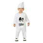 Disfraz Fantasma de Halloween para Niño Bebé Unisex 24 Meses - Mono y Gorro de Poliéster Blanco