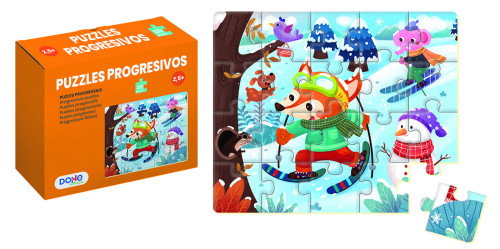 DOHE Puzle Progresivo de 20 piezas para niños de +2,5 años DOHE Puzle Progresivo de 20 piezas para niños de +2,5 años
