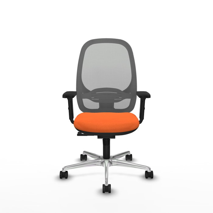 PIQUERAS Y CRESPO Silla de oficina Cilanco Naranja y Gris