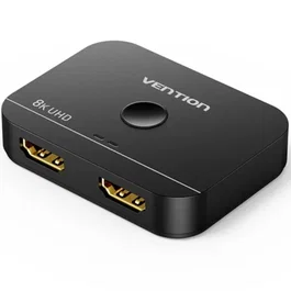 Vention Conmutador HDMI 2.1 Bidireccional 8K – AKPB0, 2 Entradas HDMI Hembra y USB-C Hembra
