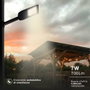 Farola solar LED Buat con sensor de movimiento y crepuscular 7W 4000K IP65