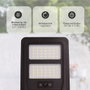 Farola solar LED Buat con sensor de movimiento y crepuscular 7W 4000K IP65