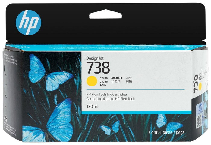 HP 738 Cartucho de Tinta Amarillo 130ml