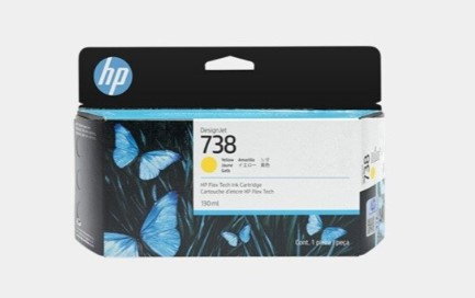 HP 738 Cartucho de Tinta Amarillo 130ml