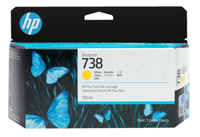 HP 738 Cartucho de Tinta Amarillo 130ml
