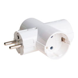 Solera Adaptador Triple Schuko 2p+t 16 A 250 V~ Blanco