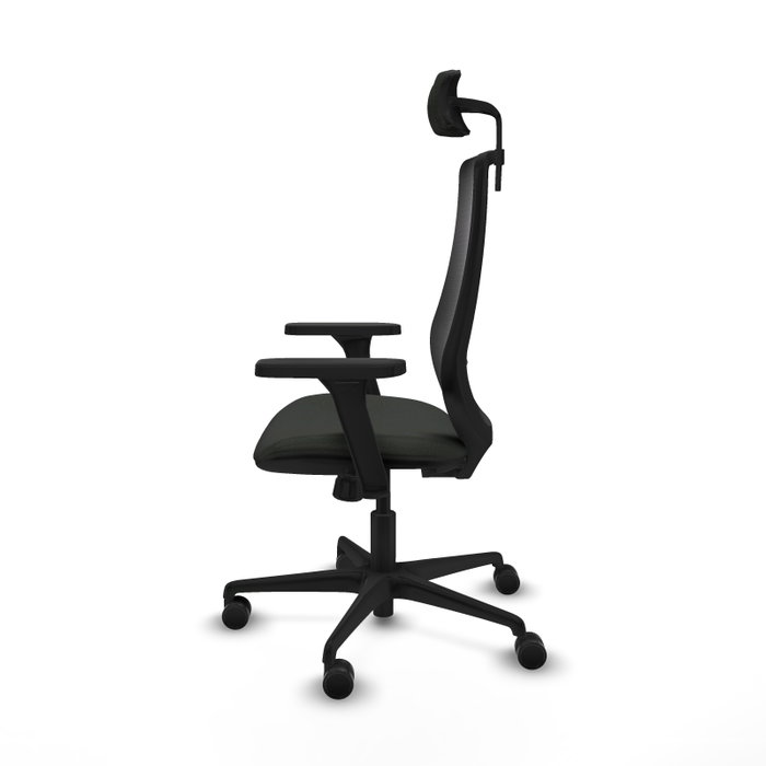 PIQUERAS Y CRESPO Silla de oficina Mardos con mecanismo Sincro, Tela Negra PIQUERAS Y CRESPO Silla de oficina Mardos con mecanismo Sincro, Tela Negra