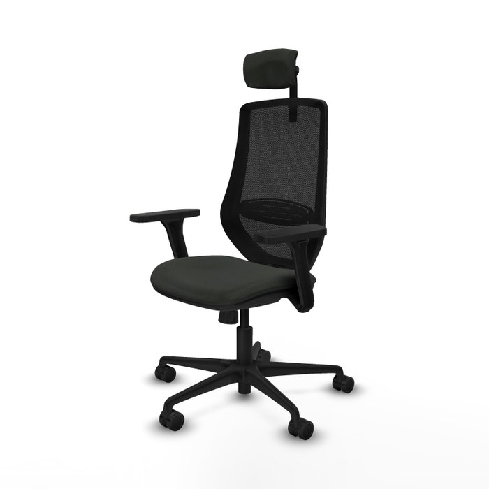 PIQUERAS Y CRESPO Silla de oficina Mardos con mecanismo Sincro, Tela Negra PIQUERAS Y CRESPO Silla de oficina Mardos con mecanismo Sincro, Tela Negra