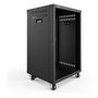 Digitus Bastidor para Equipos Rack de 19 Pulgadas Universal con Ruedas, 16HE, 16U, 136 kg Carga Máx, Negro