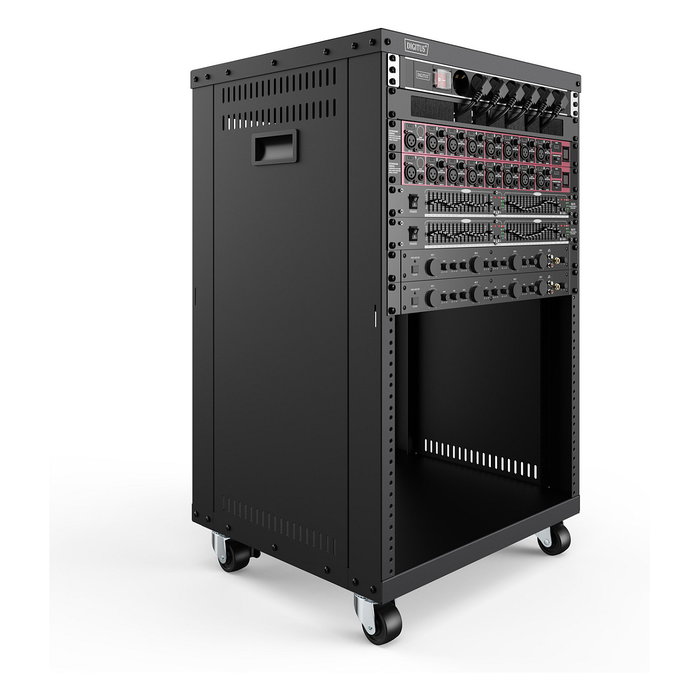 Digitus Bastidor para Equipos Rack de 19 Pulgadas Universal con Ruedas, 16HE, 16U, 136 kg Carga Máx, Negro