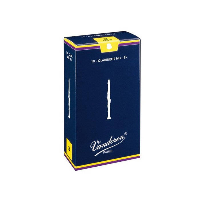 10 Cañas Vandoren de Clarinete Si Bemol #3 1/2