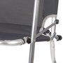 Aktive Camping Silla plegable de aluminio gris antracita