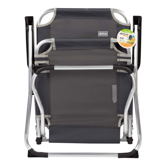 Aktive Camping Silla plegable de aluminio gris antracita Aktive Camping Silla plegable de aluminio gris antracita