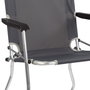 Aktive Camping Silla plegable de aluminio gris antracita