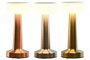 DKD Home Decor Lámpara de sobremesa LED de metal con control táctil (Pack de 3)