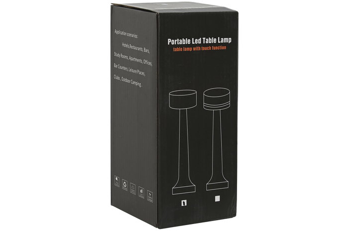 DKD Home Decor Lámpara de sobremesa LED de metal con control táctil (Pack de 3)