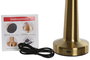 DKD Home Decor Lámpara de sobremesa LED de metal con control táctil (Pack de 3)