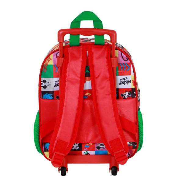 Karactermania Mochila 3D Mickey Mouse Mood con Ruedas Pequeña Infantil 26 x 13 x 34 cm