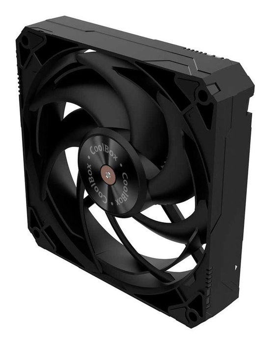 Coolbox V12 Black Ventilador de caja 120 mm PWM Negro