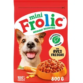 Mars Frolic Adulto Aves de Razas Pequeñas, Alimento Húmedo para Perro, 800g