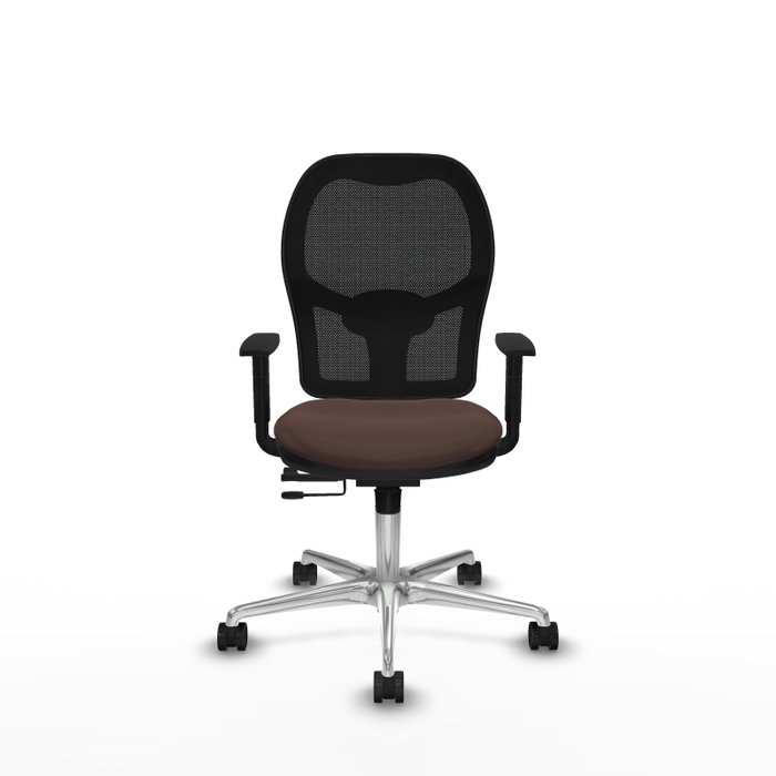 PIQUERAS Y CRESPO Silla de oficina Jorquera con mecanismo Sincro/Traslack, Marrón oscuro y Negro PIQUERAS Y CRESPO Silla de oficina Jorquera con mecanismo Sincro/Traslack, Marrón oscuro y Negro