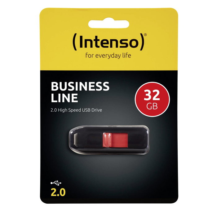 Intenso Business Line 32 GB USB 2.0 Negro y Rojo
