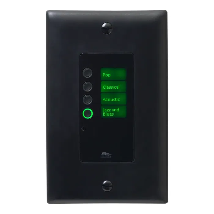 BSS EC-4B Controlador de Pared Ethernet con 4 Botones para Sistemas HiQnet