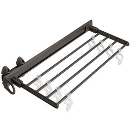 Servetto Portafalda, Portapantalones, Portacorbatas Extraíble y Abatible Marrón