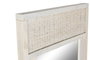DKD Home Decor Espejo de Vestidor Mango y Ratán Blanco Roto