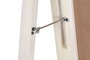 DKD Home Decor Espejo de Vestidor Mango y Ratán Blanco Roto