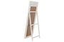 DKD Home Decor Espejo de Vestidor Mango y Ratán Blanco Roto