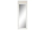 DKD Home Decor Espejo de Vestidor Mango y Ratán Blanco Roto