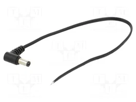POS Cable de Alimentación Plano DC 5,5/2,1 con Conector Angular 0,25m