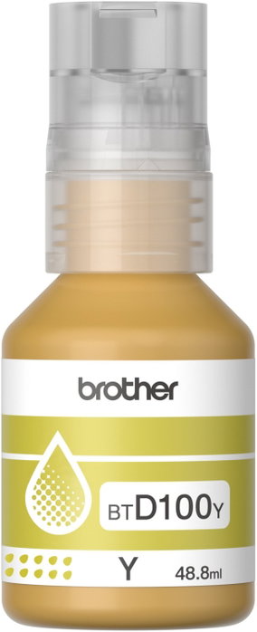 Brother BTD100Y Tinta de Recarga Amarilla de 48,8 ml