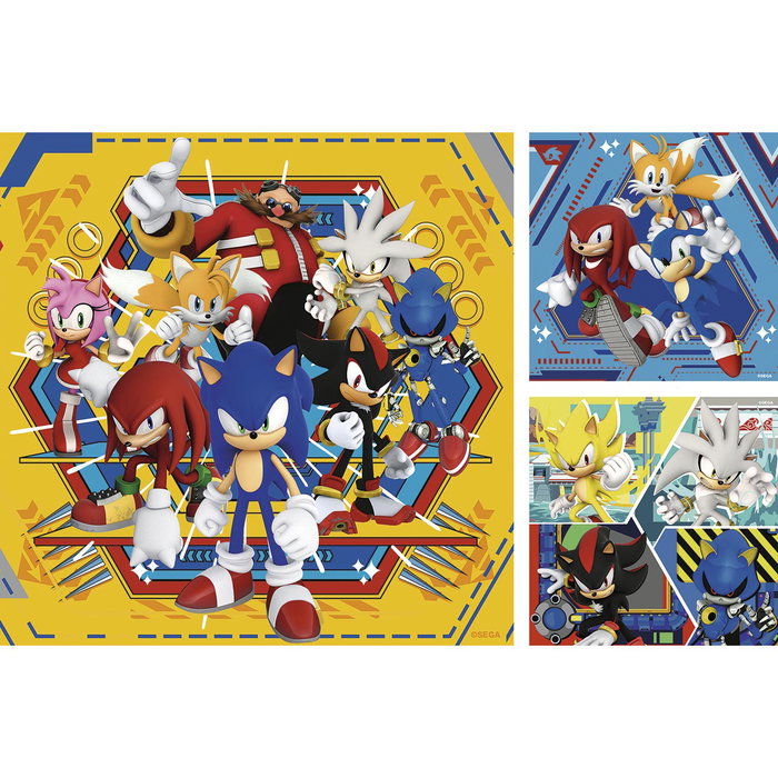 Ravensburger Puzzle Sonic the Hedgehog 3x49 piezas
