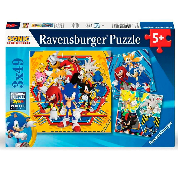 Ravensburger Puzzle Sonic the Hedgehog 3x49 piezas