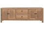 DKD Home Decor Mueble TV Balines Natural 160x40x55.5 cm con 4 Puertas y 2 Cajones