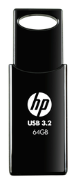 HP Pendrive 712w 64 GB USB 3.2 Gen 1 (3.1 Gen 1) Tipo A, Unidad Flash, Negro