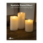 Goobay Velas LED de cera real, blanco