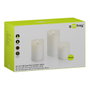 Goobay Velas LED de cera real, blanco