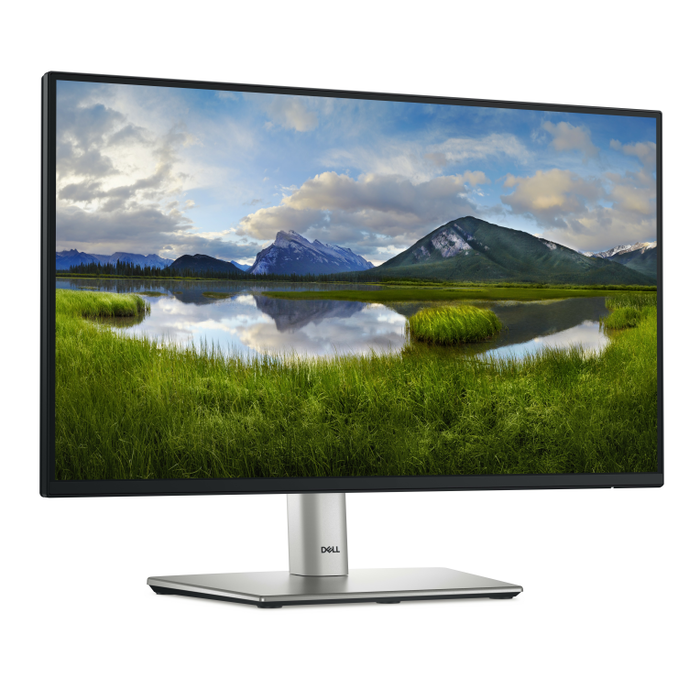 DELL P2225H - Monitor 21.5" Full HD (1920x1080) IPS, 8ms, 100Hz, USB Hub con USB-C, HDMI, DisplayPort, VESA, Ajuste de Altura, Low Blue Light, Negro/Plata