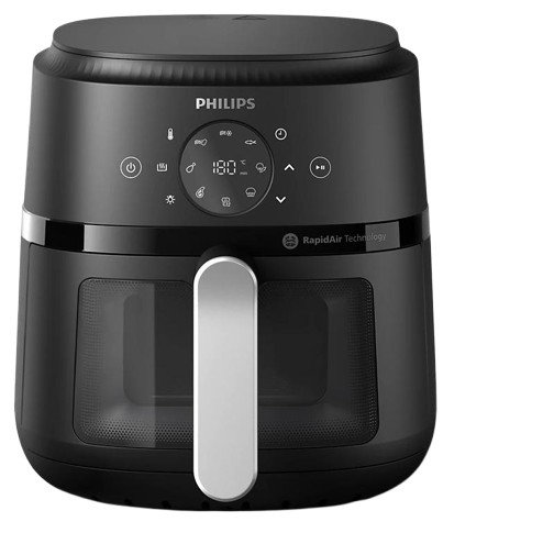 Philips Airfryer NA221/00 de 4,2L, 1500W, negro y plata Philips Airfryer NA221/00 de 4,2L, 1500W, negro y plata