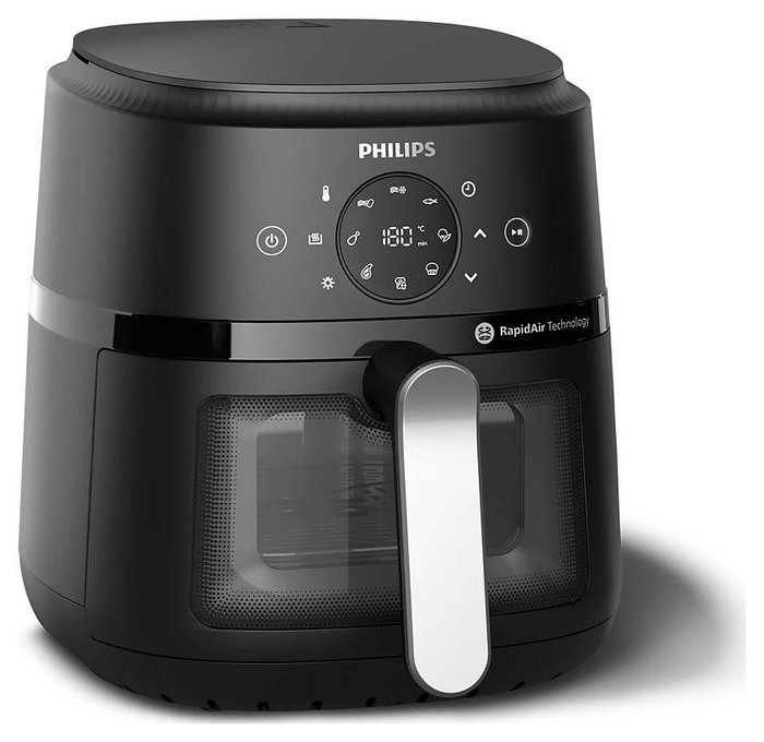 Philips Airfryer NA221/00 de 4,2L, 1500W, negro y plata Philips Airfryer NA221/00 de 4,2L, 1500W, negro y plata