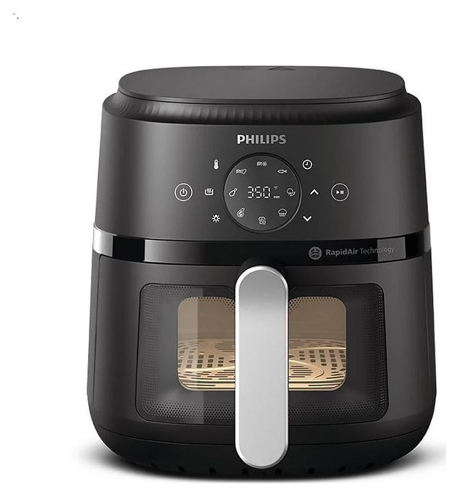 Philips Airfryer NA221/00 de 4,2L, 1500W, negro y plata Philips Airfryer NA221/00 de 4,2L, 1500W, negro y plata