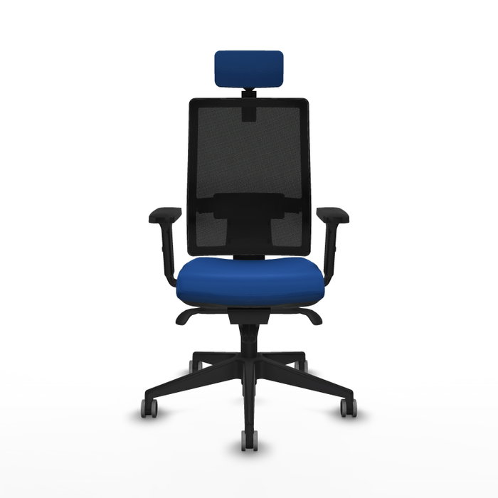 PIQUERAS Y CRESPO Silla de oficina Horna con mecanismo Sincro Azul y Negro PIQUERAS Y CRESPO Silla de oficina Horna con mecanismo Sincro Azul y Negro