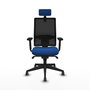PIQUERAS Y CRESPO Silla de oficina Horna con mecanismo Sincro Azul y Negro