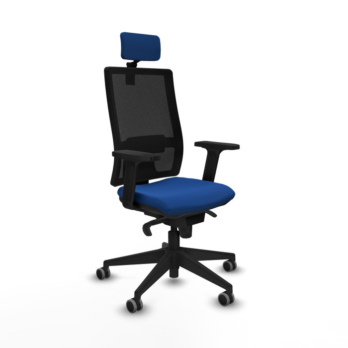 PIQUERAS Y CRESPO Silla de oficina Horna con mecanismo Sincro Azul y Negro PIQUERAS Y CRESPO Silla de oficina Horna con mecanismo Sincro Azul y Negro