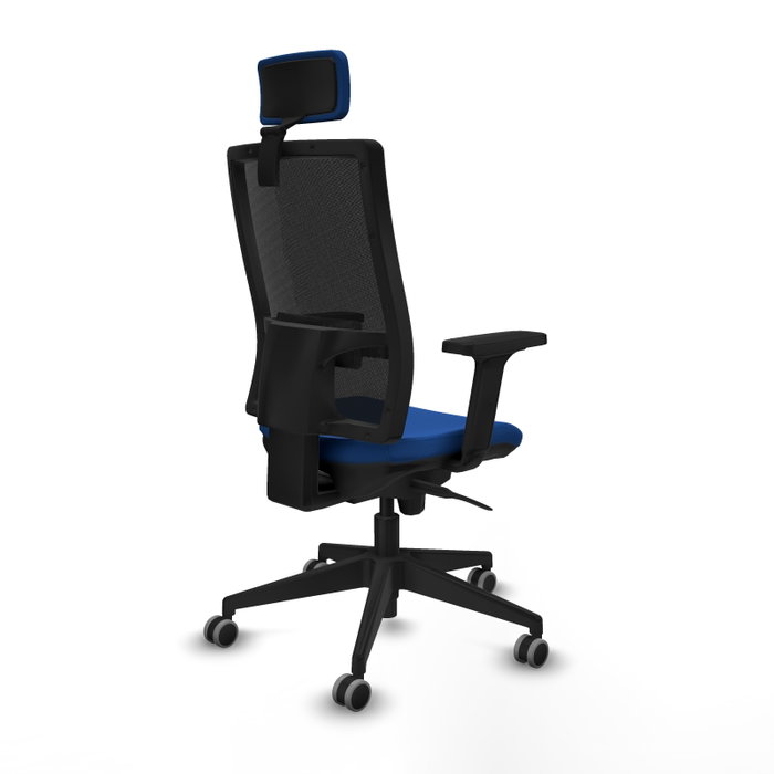 PIQUERAS Y CRESPO Silla de oficina Horna con mecanismo Sincro Azul y Negro PIQUERAS Y CRESPO Silla de oficina Horna con mecanismo Sincro Azul y Negro