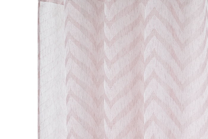 DKD Home Decor Cortina de Poliéster 140x260 cm Rosa Palo con 8 Anillas